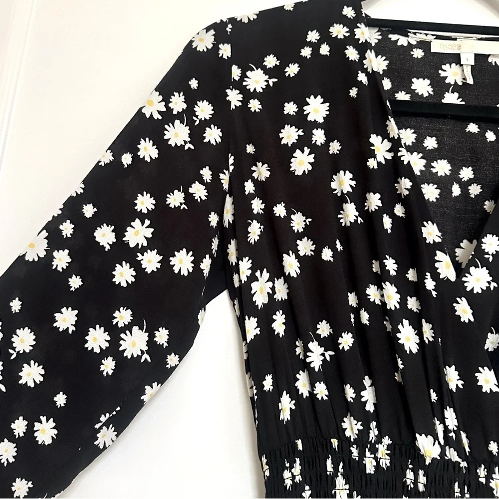 Maje Black and White Floral Maxi Dress - Picture 4 of 14
